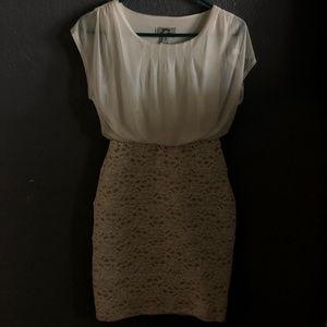 white/ beige colored dress !!